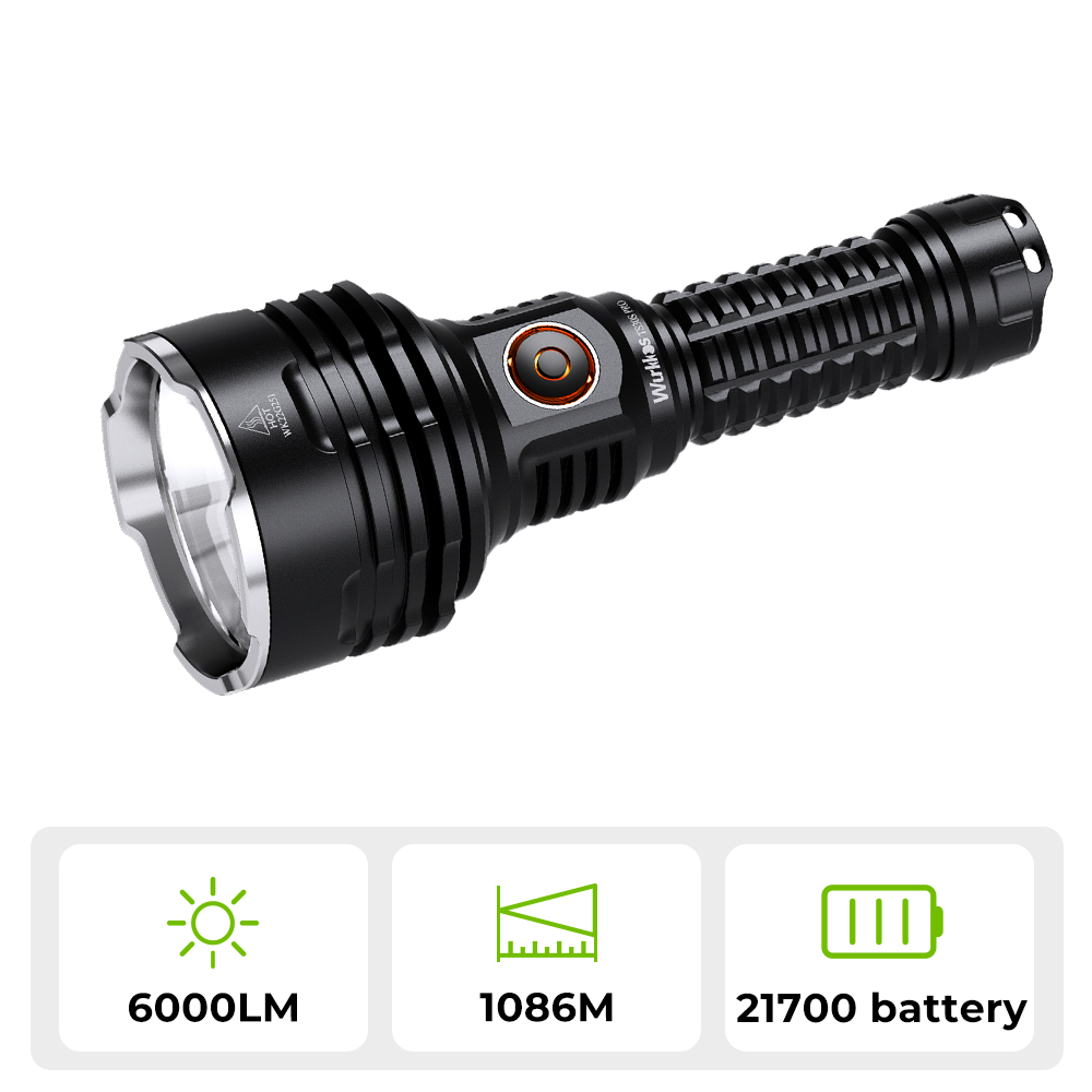 Brazil Warehouse】Wurkkos TS30S PRO Powerful 6000lm Flashlight